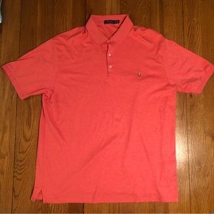 Polo- Soft Touch Polo Shirt- Peach